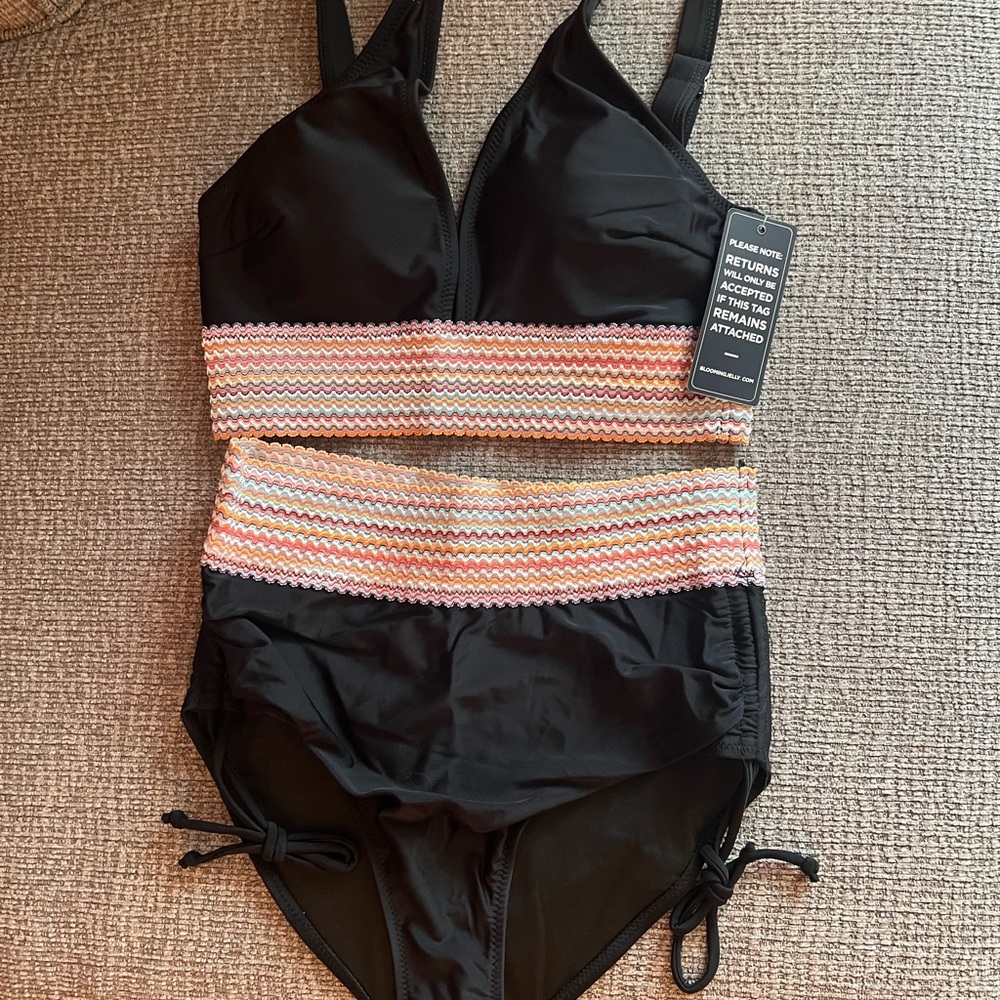 Black High-Waisted Bikini Set